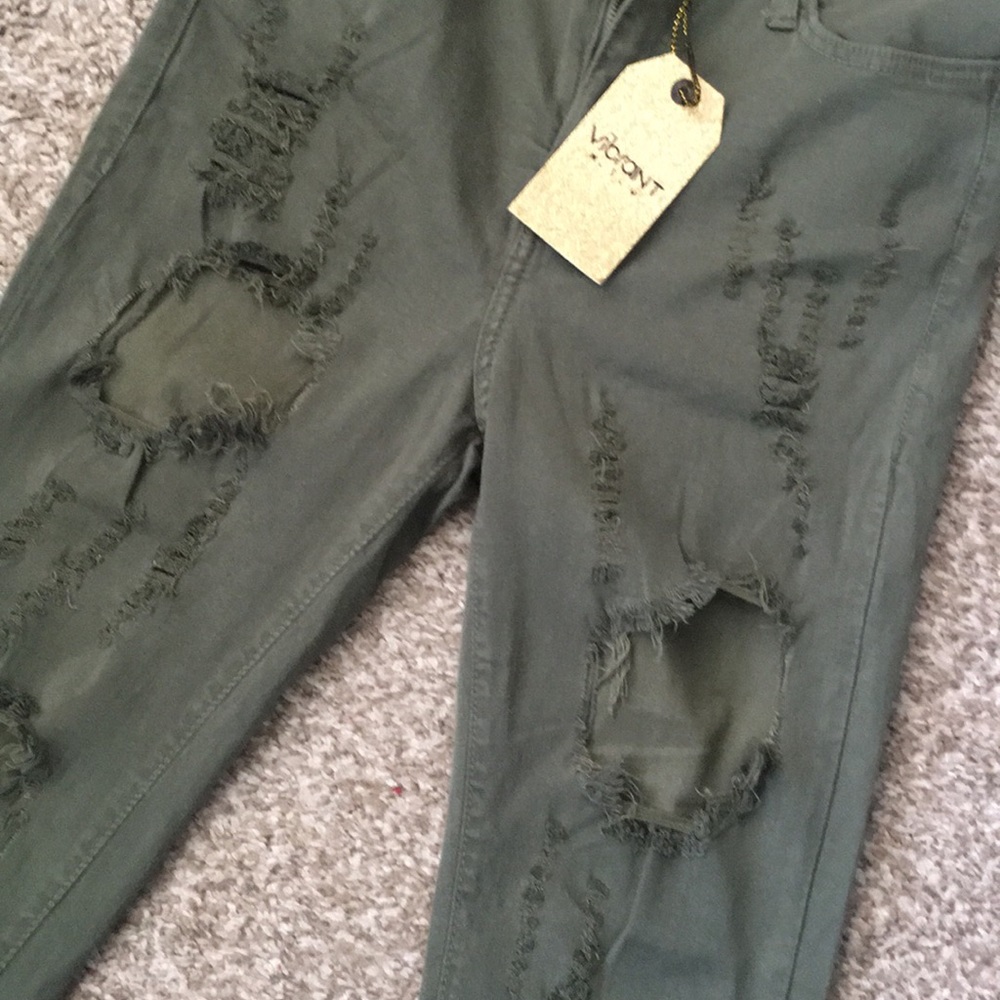 New with Tags Green Torn Jeans - size 15 (runs small)